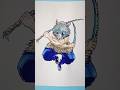Speed drawing DemonSlayer Trio 😳 #shorts #anime #drawing