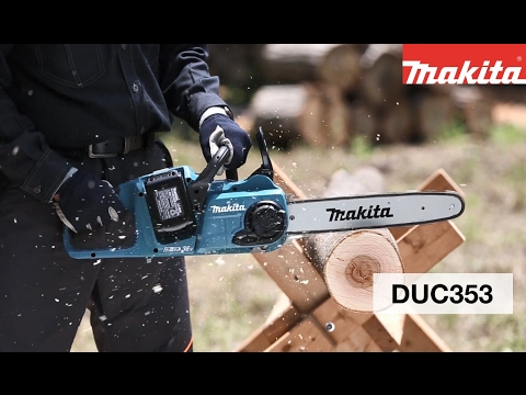 Видео обзор: Пила цепная электрическая MAKITA DUC 353 Z (solo, carton)