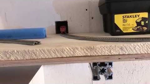 First run on N gauage "shelf" layout