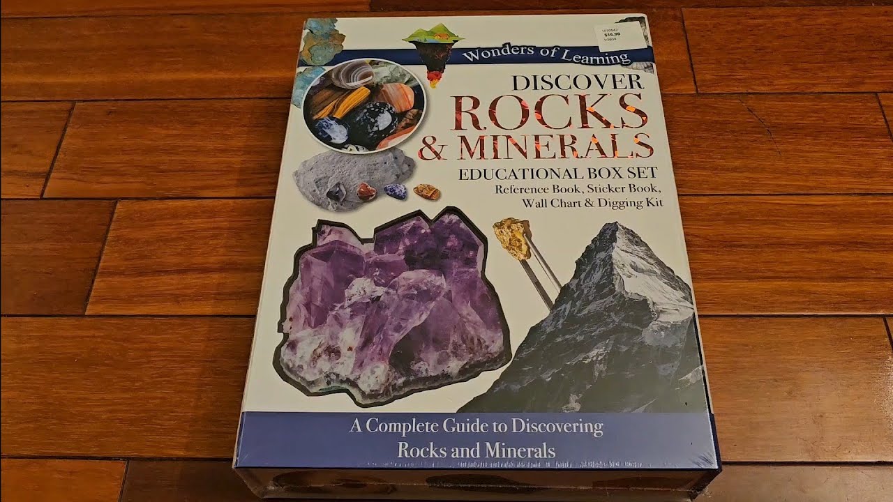 Costco Item Review Wonders of Learning Discover Rocks & Minerals Education Box Set Book Chart Kit