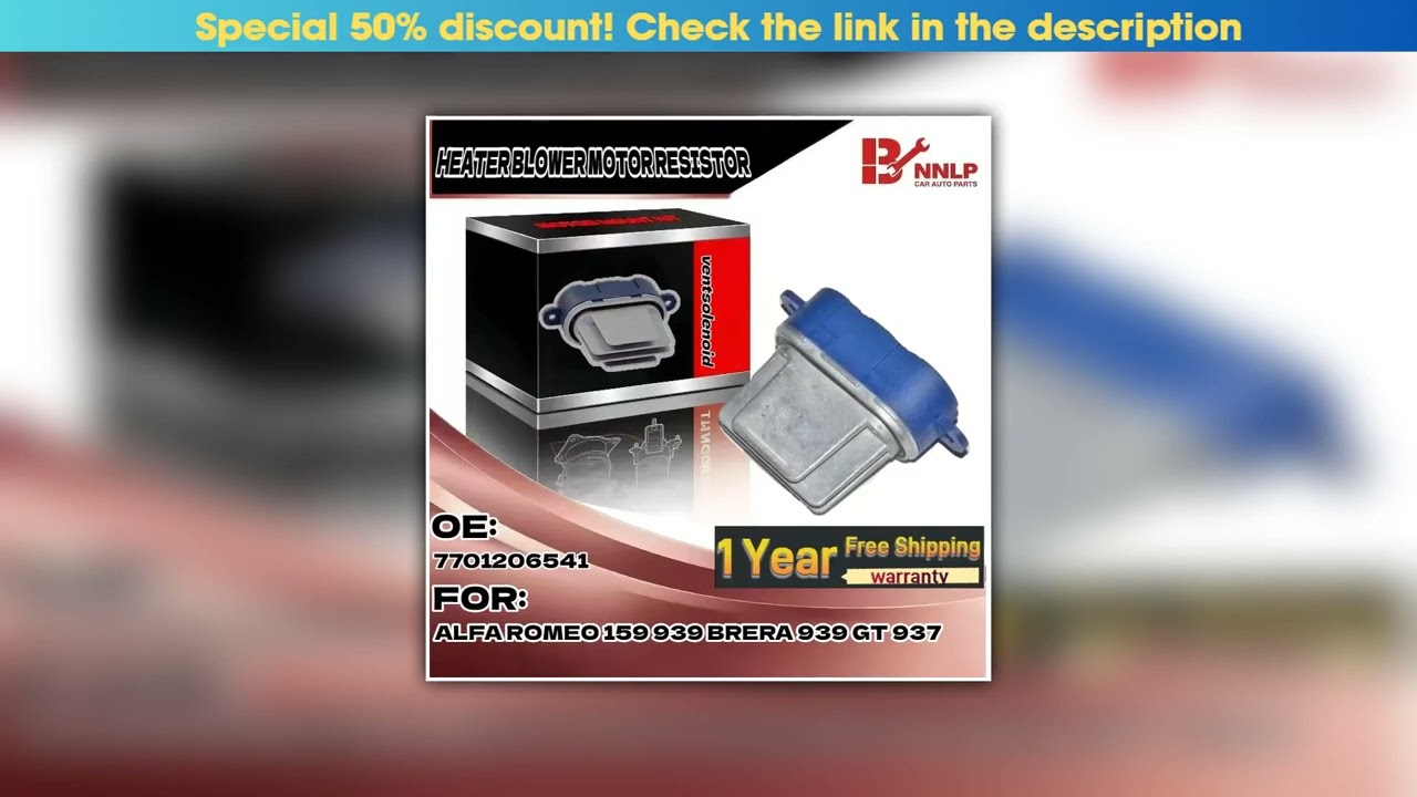 Limited FOR HEATER BLOWER MOTOR RESISTOR FOR ALFA ROMEO 159 939 BRERA 939 GT 937 7701206541••••••••