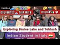 Trip with italiansdolomitesbraies lakeindian student in italytoblach