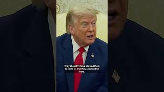 President Donald Trump speaks on recent attacks on New York City building