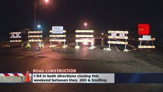 Closures Affect Drivers On I-94, I-35W