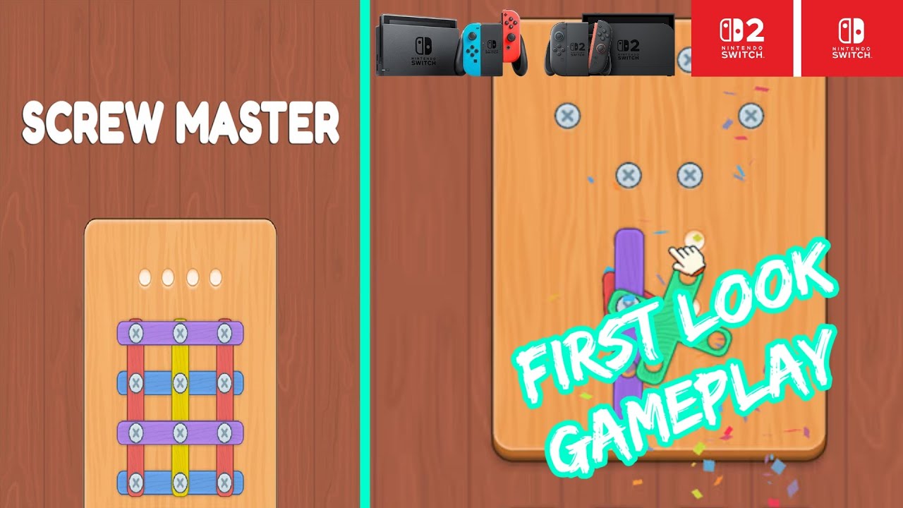 Screw Master – Nintendo Switch / Switch 2 Gameplay