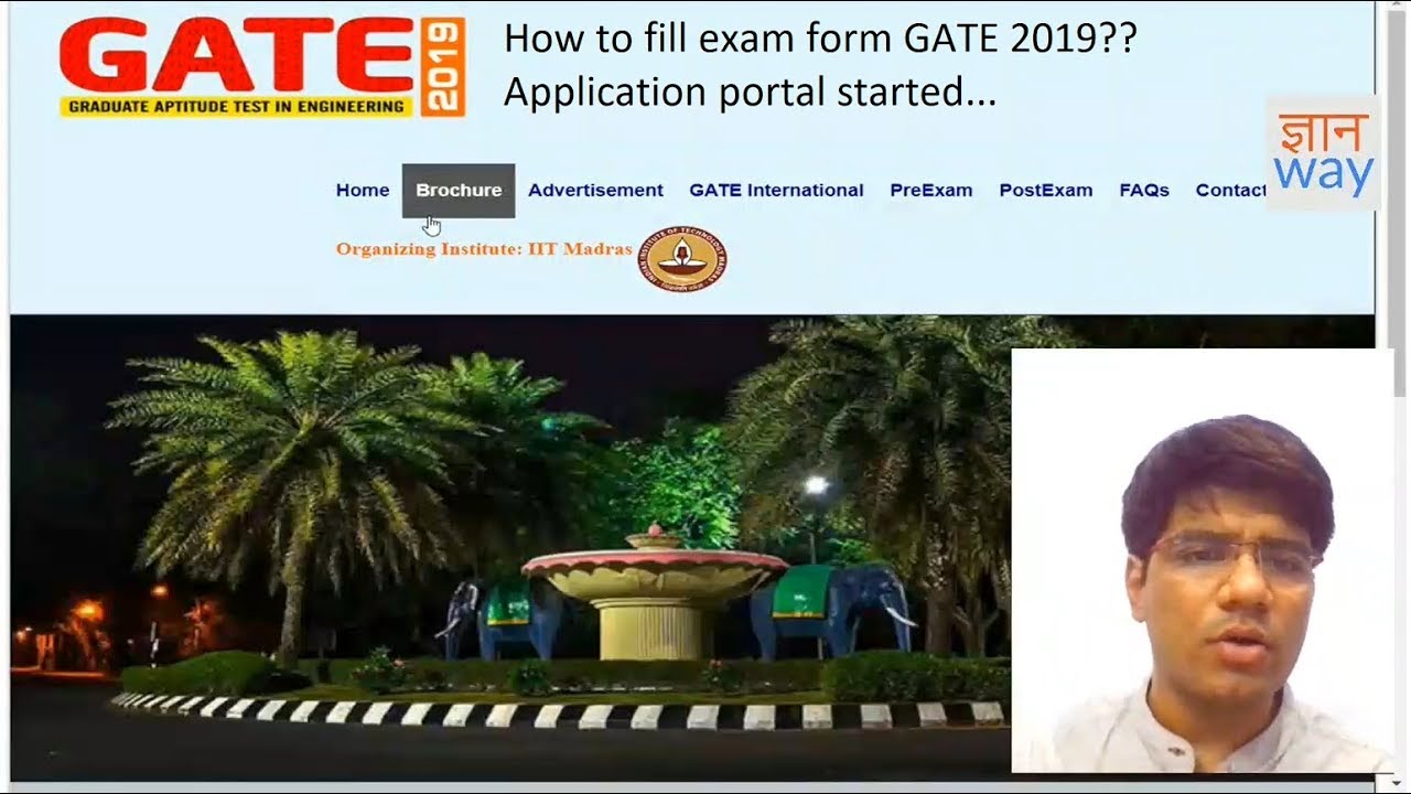 GATE 2019- How to fill exam form??.. Complete procedure...