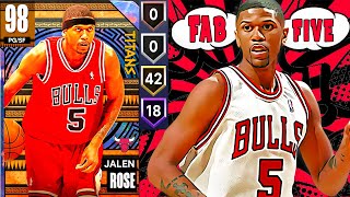 GALAXY OPAL JALEN ROSE GAMEPLAY! CAN YOU THRIVE WITH THIS MEMBER OF THE FAB FIVE IN NBA 2K23 MyTEAM?