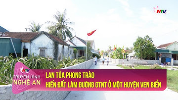 Lan tỏa phong trào hiến đất làm đường GTNT ở một huyện ven biển