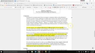 English 11 Honors Summer Assignment
