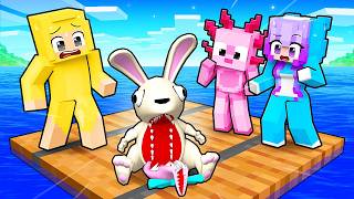 I Became a BABY 99 NIGHTS EASTER BUNNY MONSTER on a One RAFT!