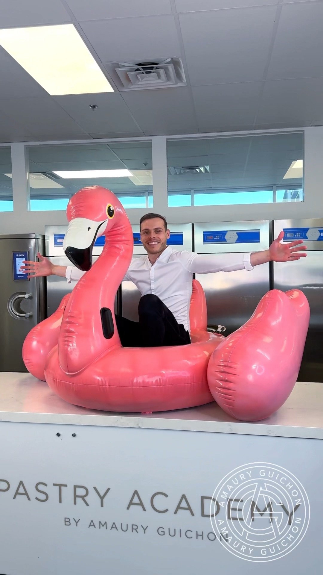 Chocolate Flamingo Floatie! ? Getting ready for Summer!#amauryguichon #chocolate #summer