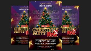 Photoshop CC Tutorial How to Design Creative Christmas Party Flyers