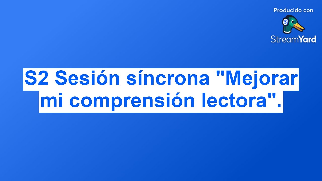 S2 Sesión síncrona 