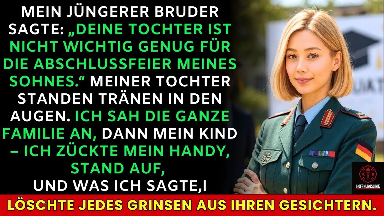 Mein Bruder: „Dein Kind ist nicht wichtig genug fürs Zeugnisfest“ – dann…