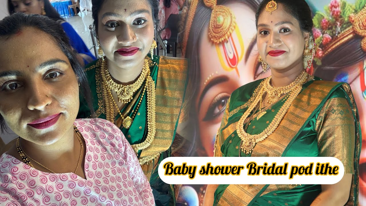 BabyshowerBride poye😍namma ajjilag poi#thuluvlog #beautifulbride#hallilife#kudla#villagelife#thulu 