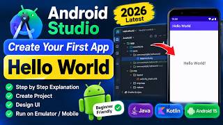 How to Create Your First Android App in Android Studio 2026 | Hello World Tutorial for Beginners Update