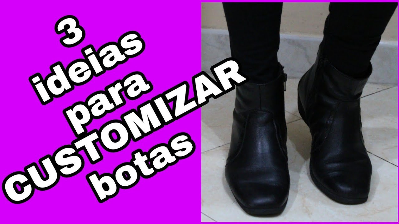 3 modos de customizar e recuperar botas / bota descascando / diminuir o cano e personalizar