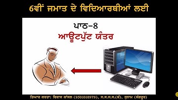 PSEB | 6th Class | Chapter 8 - Output Devices (For Self Explanation By Teacher)