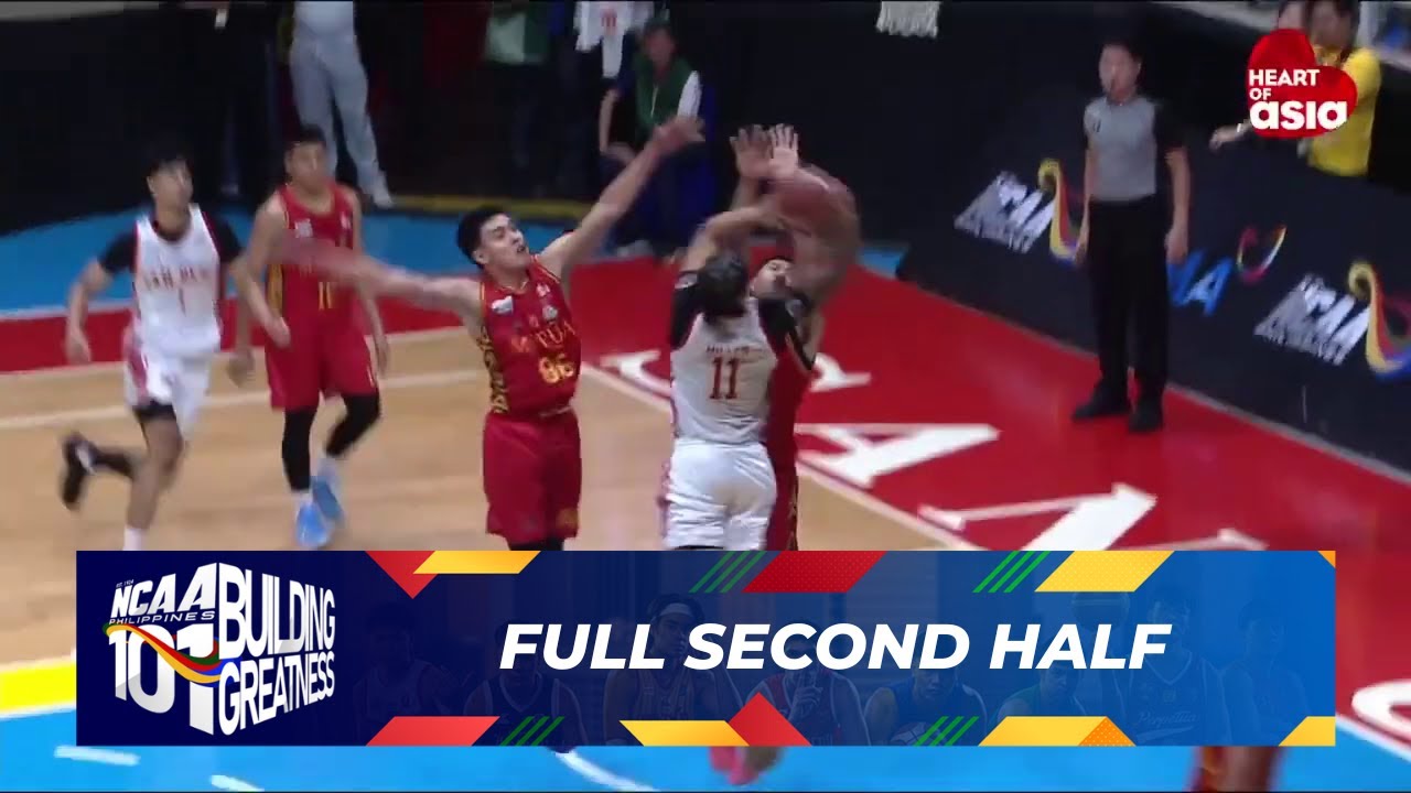 FULL SECOND HALF - San Beda Red Lions vs Mapua Cardinals | NCAA Season 101