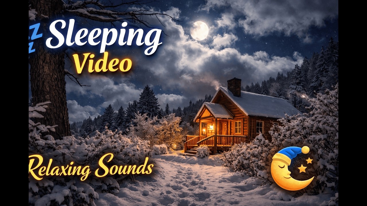 Deep Sleep Under the Moon🌌 | Relaxing Night Sounds for Instant Sleep (5 Hours) enough for sleep.