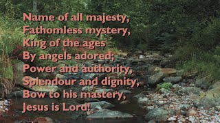 Name of All Majesty (Tune: Majestas - 3vv)  [with lyrics for congregations]