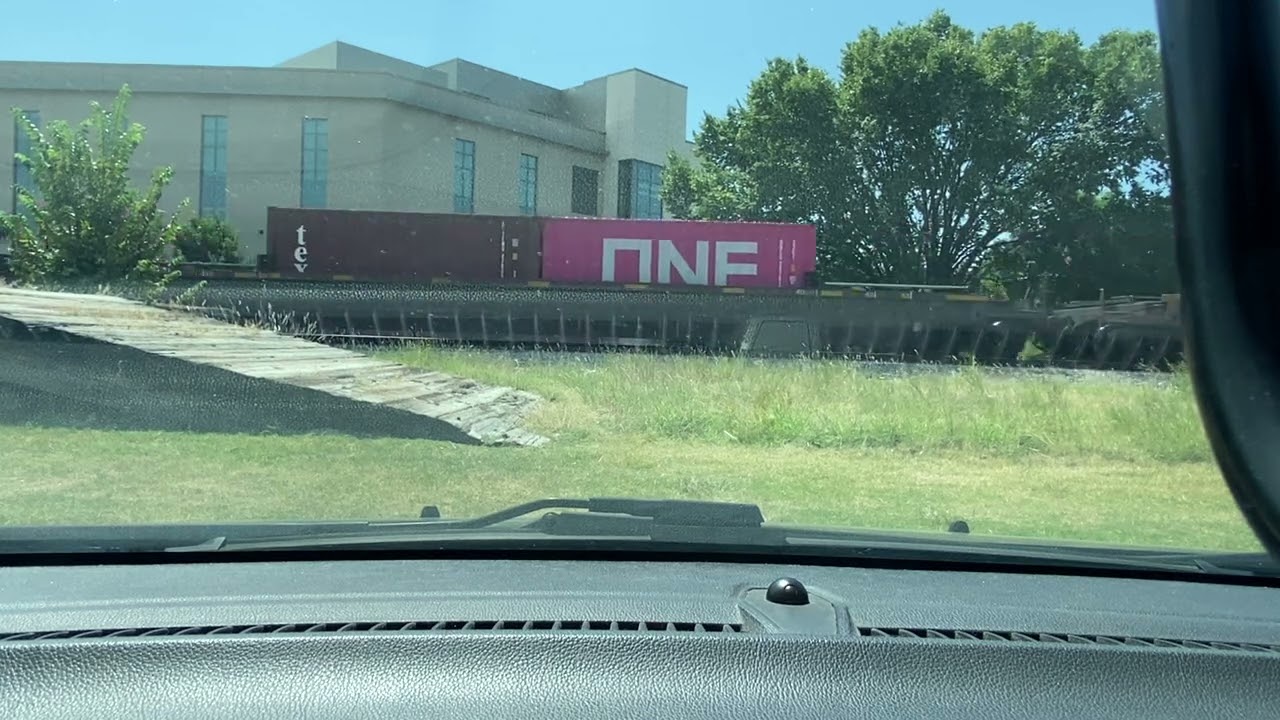 UP 7039 leads an Autorack/Intermodal Train at Arlington, TX