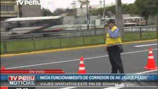 Hoy comenzó a operar el corredor Javier Prado - La Marina - Faucett