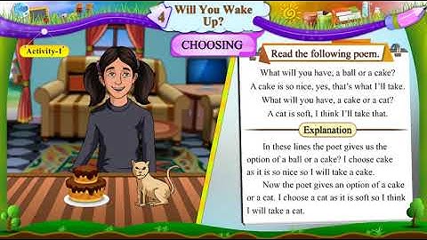 std 6 sem 2 english unit 4 will you wake up activity 1 explanation in english