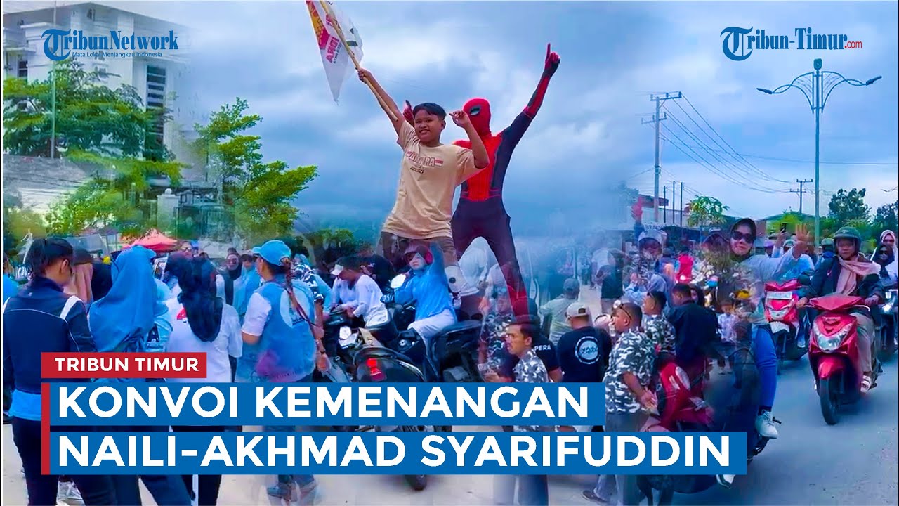 Ribuan Pendukung Konvoi Kemenangan Naili-Akhmad Syarifuddin