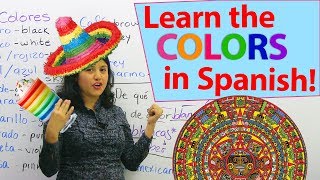 Spanish for beginners - i will teach you the colors in spanish. only a
few minutes, learn and review or make sure are...
