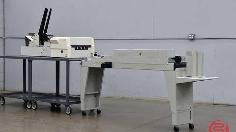 Secap SA5300 Automatic Addressing System w/ FR170 Friction Feeder and Conveyor