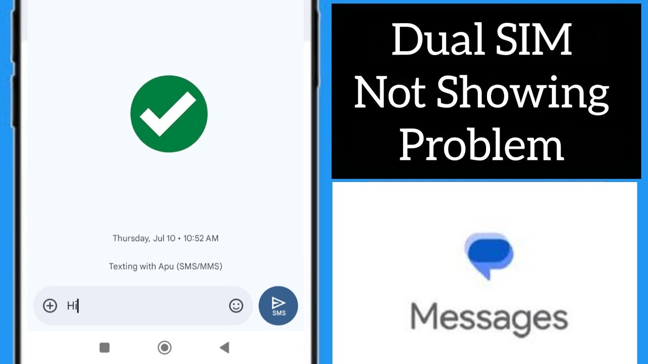 How To Fix Dual Sim Option Not Showing In Messages App (2025) - YouTube
