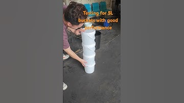 Multi drop test for 5L plastic bucket with very good quality #factory #factoryproducts #plastic