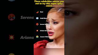 These Celebrities Advise You Not To Try This Super Spicy Sauce funny celebrity spicy