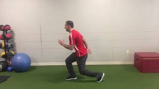 Alternating split squat jumps