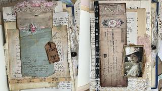 Scraps, Layers & Creativity | Junk Journal Page Insert From Scratch
