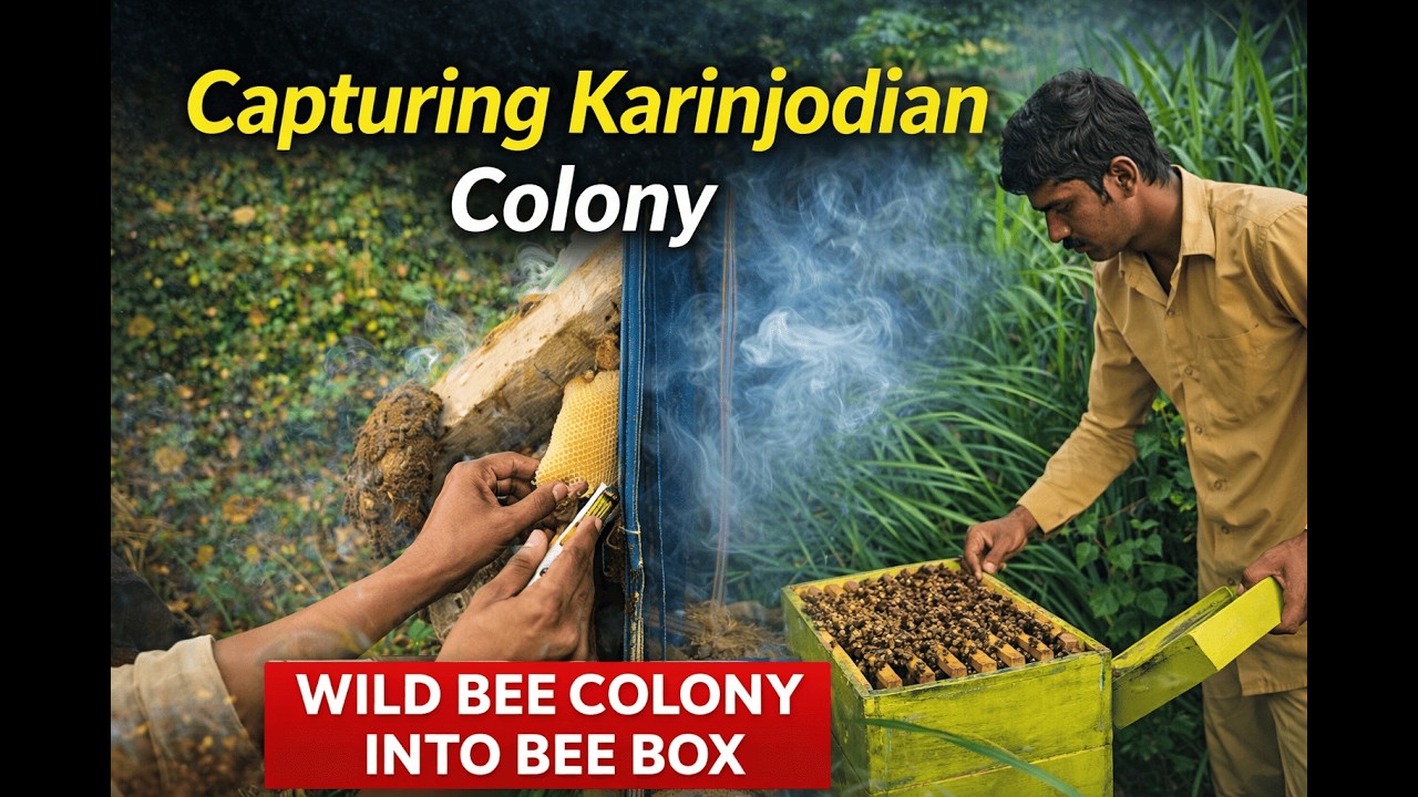 From Wild to Hive 🐝 | Karinjodian Colony Rescue! #bee #facts #beekeeper #nature