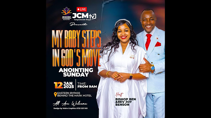 JCM ANOINTING SUNDAY || THEME: MY BABY STEPS IN GOD'S MOVE