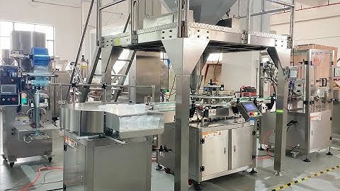 Gummy jar filling capping machine, automatic gummy candy packaging equipment