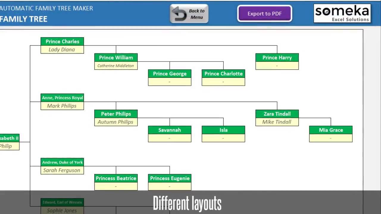 How To Make A Genealogy Chart On Excel