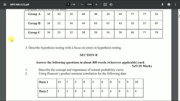 MPC 006 Solved Assignment 2020-21 | Statistics in Psychology | IGNOU Solved Assignment