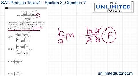 SAT Practice Test #1 Section 3 Question 7