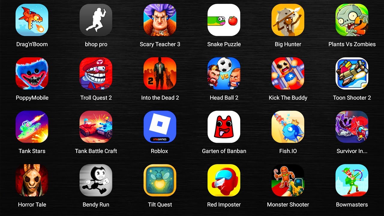 Roblox,BARRY'S PRISON,Poppy Playtime 4,Subway Surfers City,Find the Alien 2,Save The Fish,Hole.io...