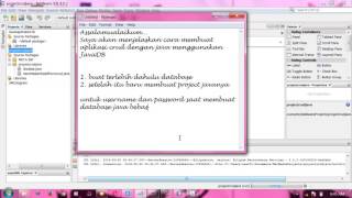 Tutorial CRUD with Netbeans java derby