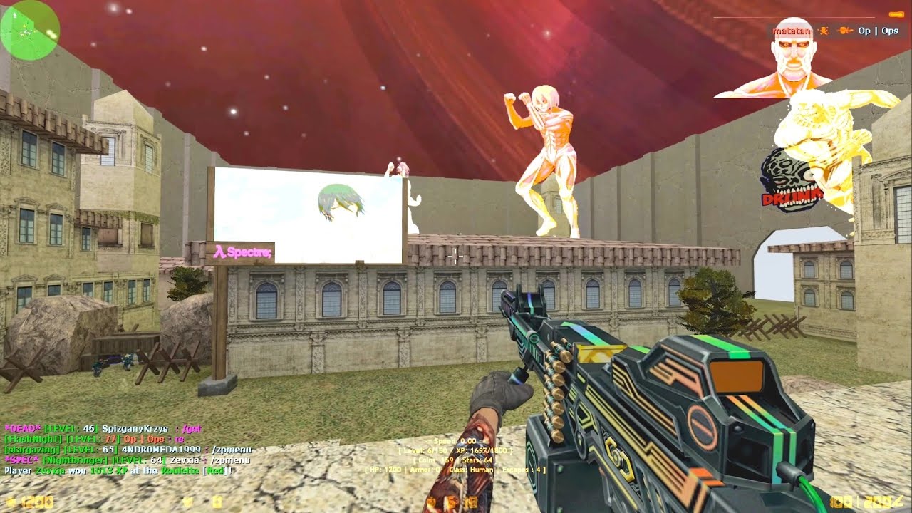 Counter-Strike: Zombie Escape Mod ZE_Rumbling AOT on LeagueCs - YouTube