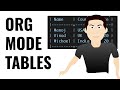Org Mode - Let us start using tables