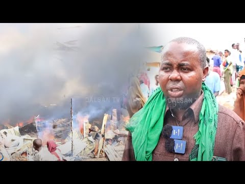 Qasaara Hantiyeed oo Baaxadle ayaa ka dhashay Dab saaka kacay Suuqa weyn ee magaalada Jowhar.
