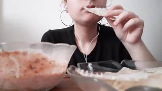 Tarhana Ci̇psi̇ Ve Yoğurtlu Di̇p Sos Asmr Türkçe Asmr No Talking Eat Asmr