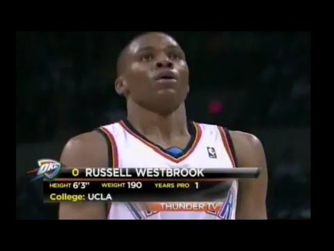 Russell Westbrook FIRST NBA GAME