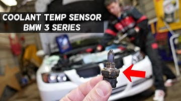 COOLANT TEMPERATURE SENSOR REPLACEMENT LOCATION BMW E90 E91 E92 E93 323i 325i 328i 330i 335i